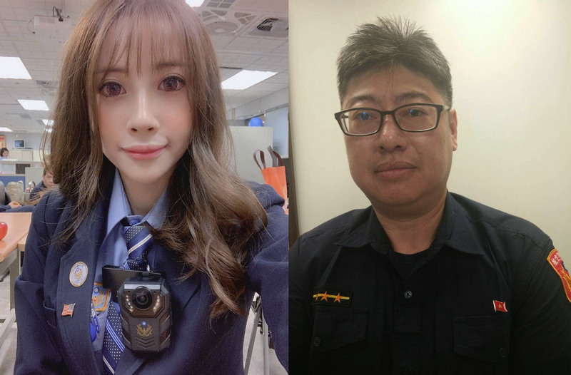Cảnh sát hàng không đeo huy hiệu cờ nước ngoài