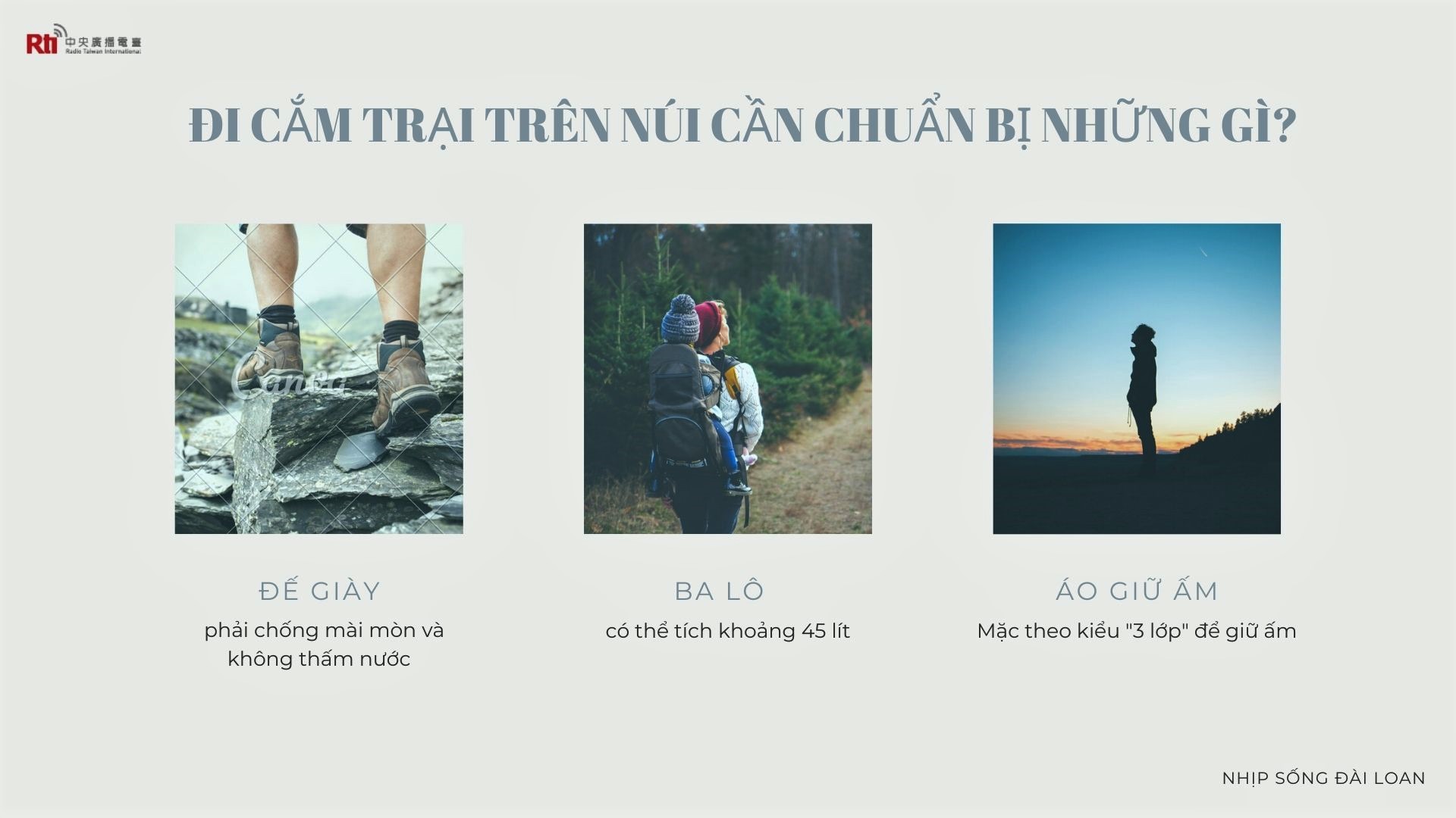 Làm thế nào để chuẩn bị thật tốt cho chuyến đi cắm trại trên núi?