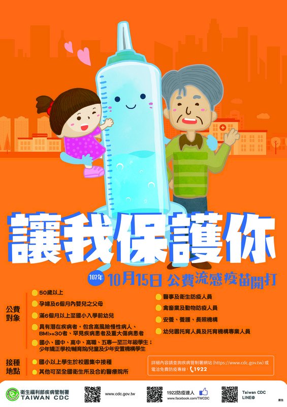 Tiêm vắcxin cúm miễn phí được bắt đầu thực thi vào ngày 15/10.
