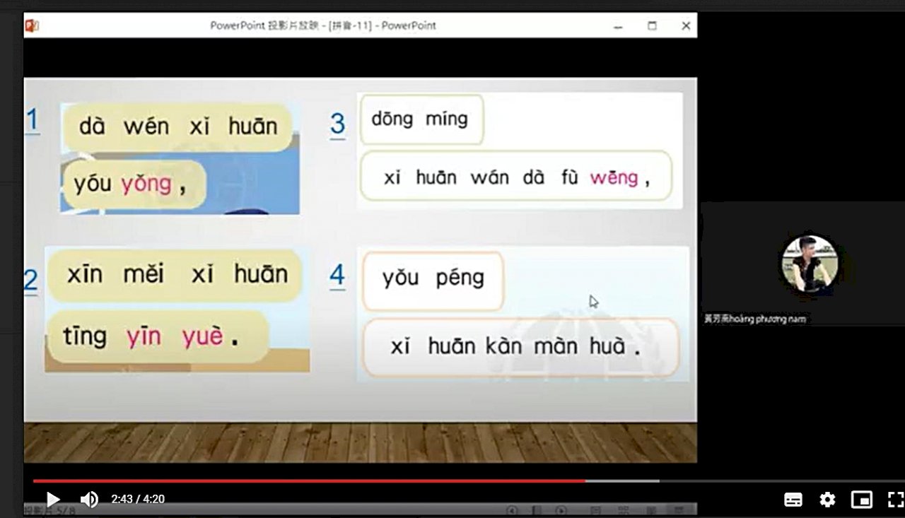 Lớp dạy tiếng Trung online trong thời gian cách ly cho học sinh Việt mới nhập cảnh thuộc lớp chuyên ban vừa học vừa làm