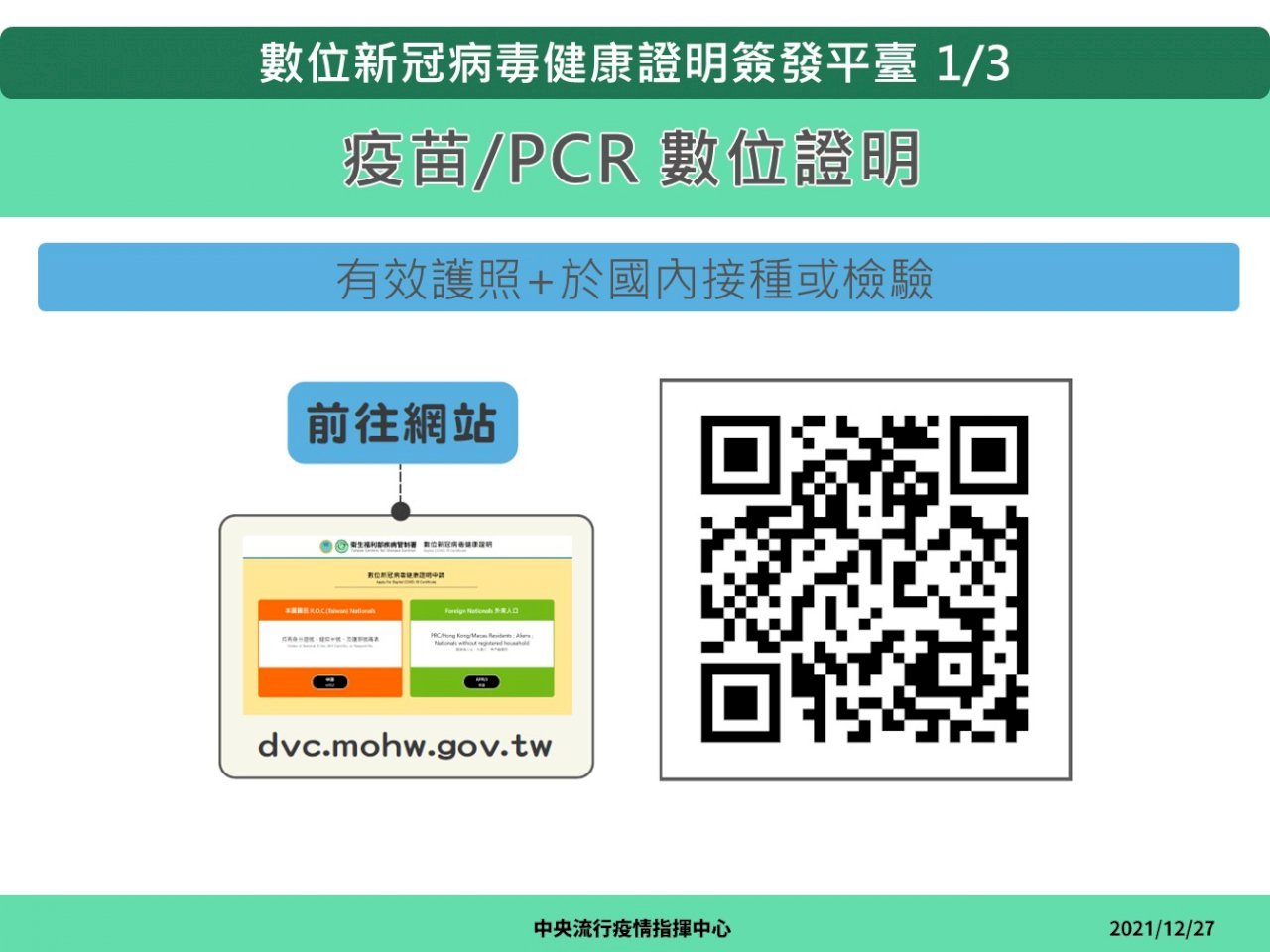 Kể từ 8 giờ sáng ngày 28/12, người dân Đài Loan có thể tải xuống Chứng nhận tiêm chủng vaccine Covid-19 kỹ thuật số