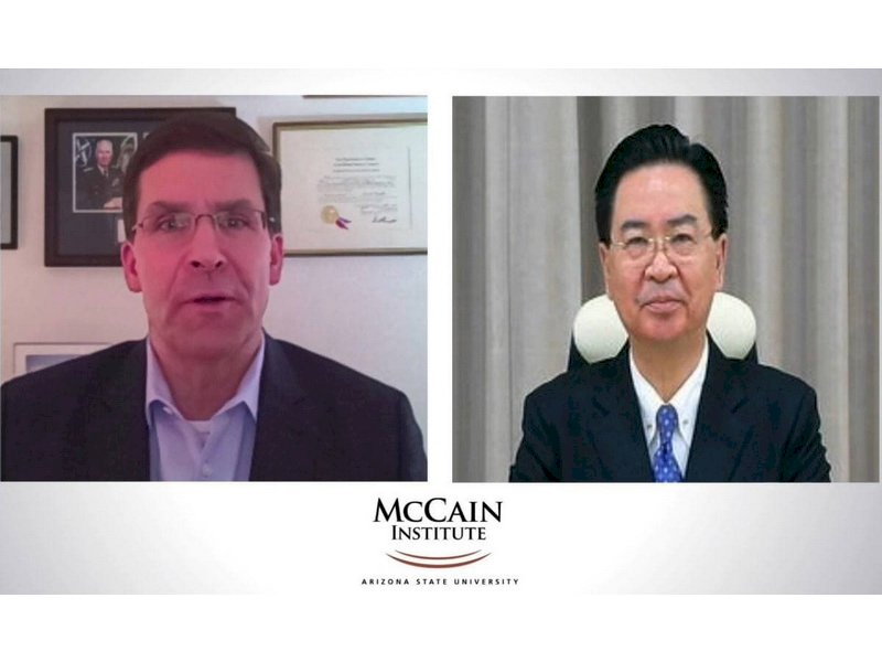 Cựu Bộ trưởng Bộ Quốc phòng Mỹ Mark Esper đến thăm Đài Loan. Bộ Ngoại giao: Người bạn tốt của Đài Loan