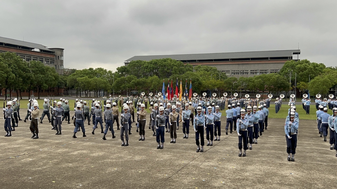 Đội Tiêu binh danh dự bổ sung thêm nhạc cụ kèn đồng cho màn biểu diễn trong đại lễ Quốc khánh Trung Hoa Dân Quốc 2023