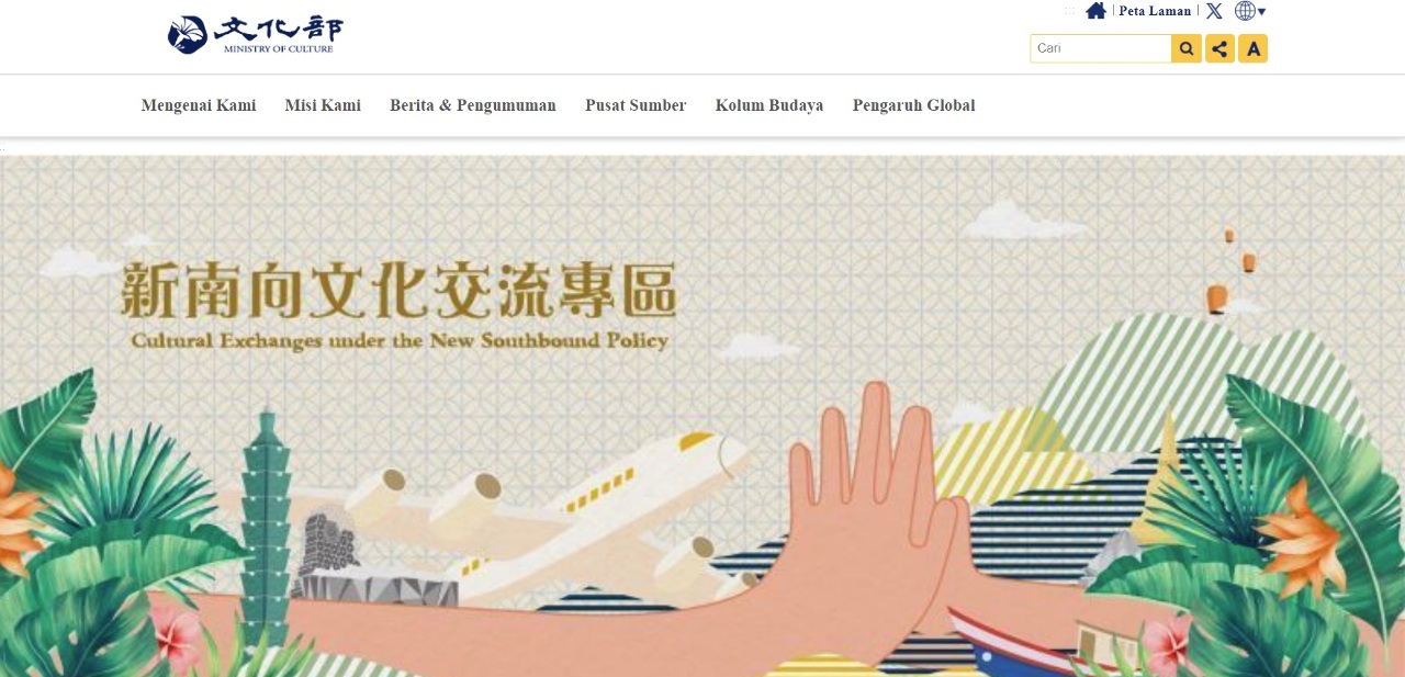 Trang web đa ngôn ngữ của Bộ Văn hóa bổ sung thêm ngôn ngữ Mã Lai và Thái Lan
