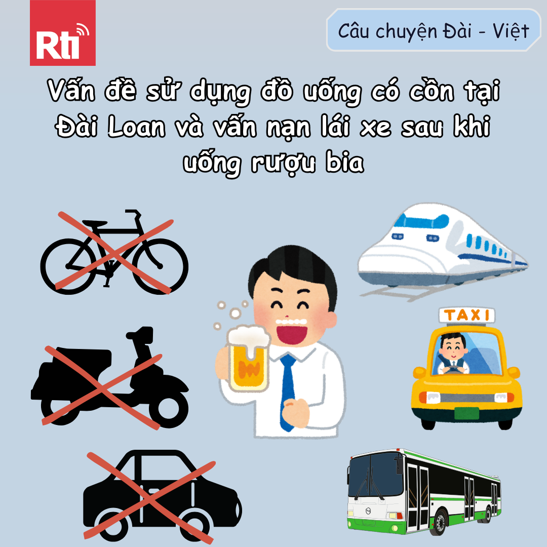 [Câu chuyện Đài Việt - Tập 116] Vấn đề sử dụng đồ uống có cồn tại Đài Loan và vấn nạn lái xe sau khi uống rượu bia